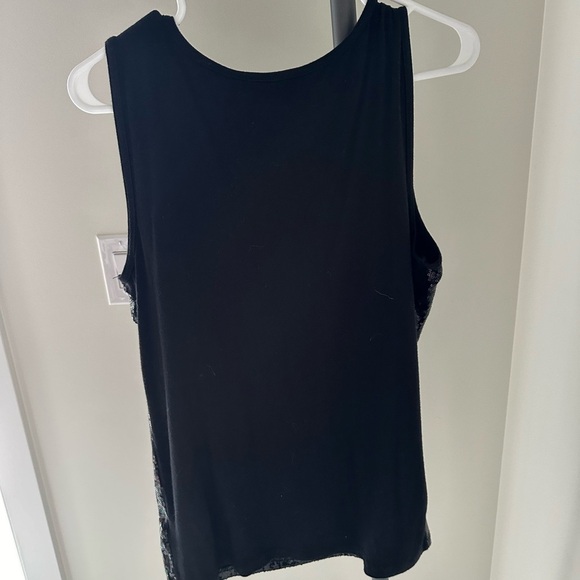 Reitmans Black Sequin Tank Top - Picture 6 of 9